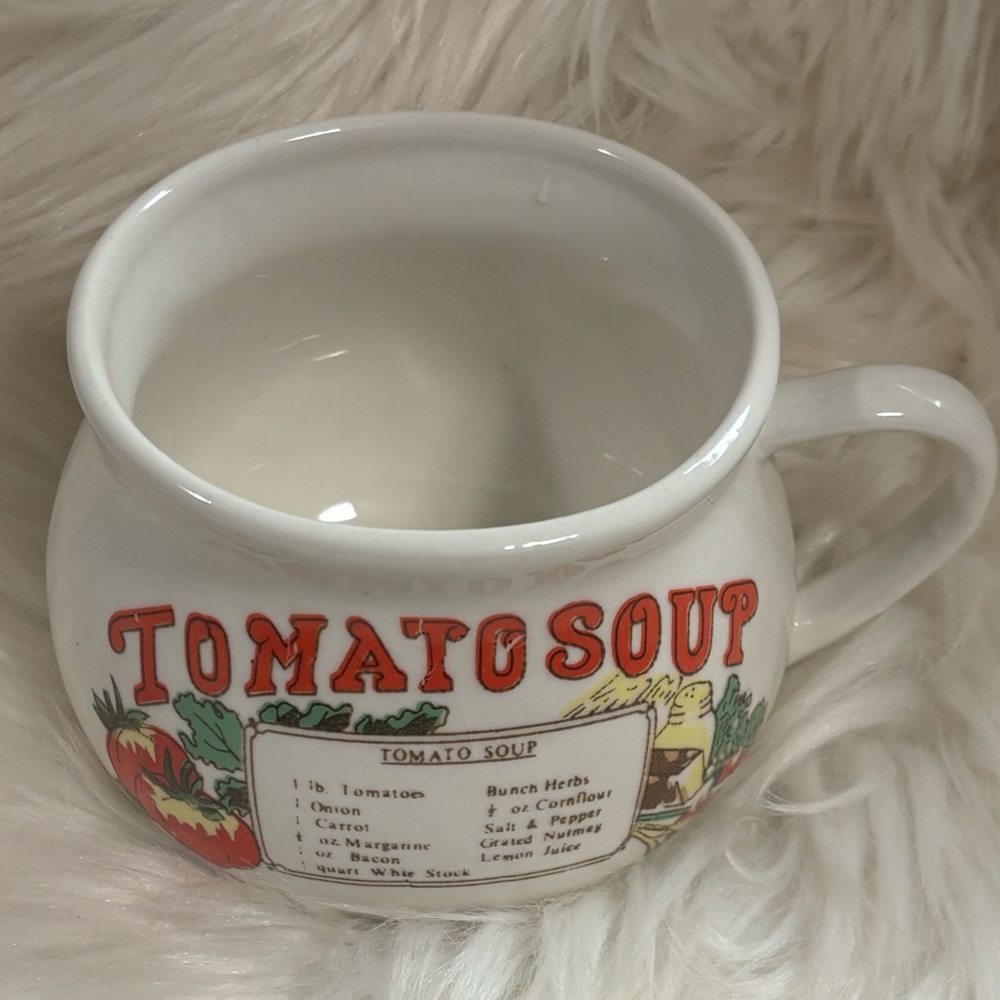 Vintage Recipe Soup Mug